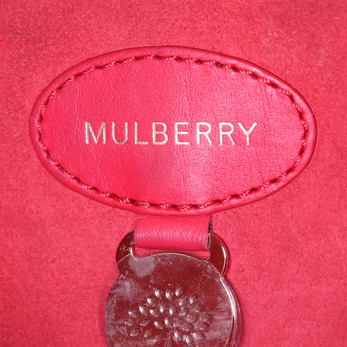 Sac à main Mulberry en cuir rouge - Detail D4