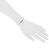 Dinh Van Menottes R12 bracelet in yellow gold and stainless steel - Detail D1 thumbnail