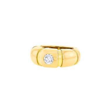 Mauboussin Nadja 1990's ring in yellow gold and diamond