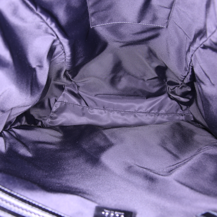 Zaino Gucci Techpack in tela verde e beige a fiori - Detail D2