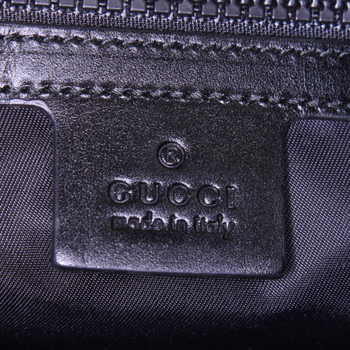 Gucci Techpack backpack in green and beige canvas - Detail D3