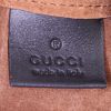 Sac cabas Gucci Ophidia en daim marron et cuir verni noir - Detail D3 thumbnail
