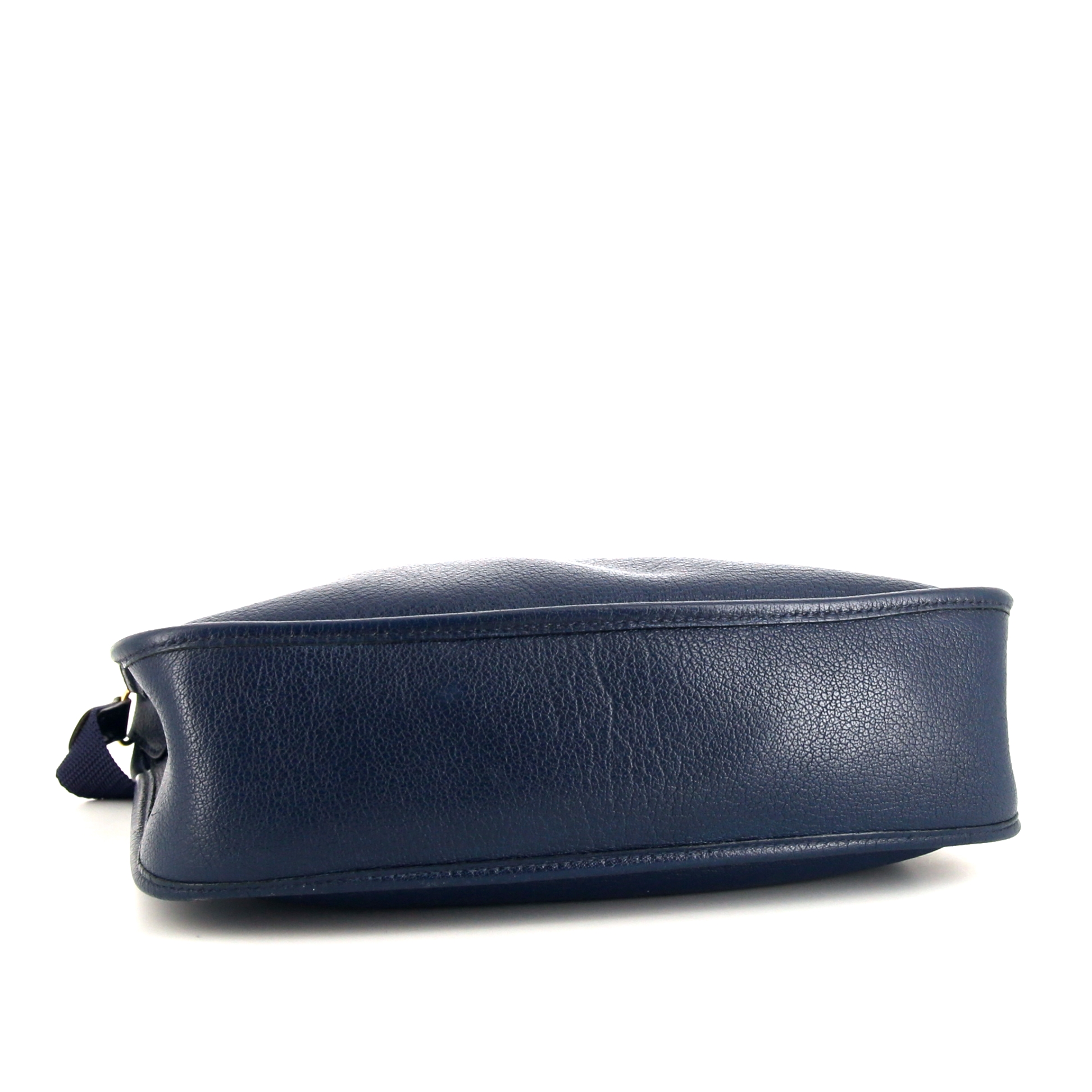 Borsa a tracolla Hermes Vespa in pelle togo blu - Detail D4