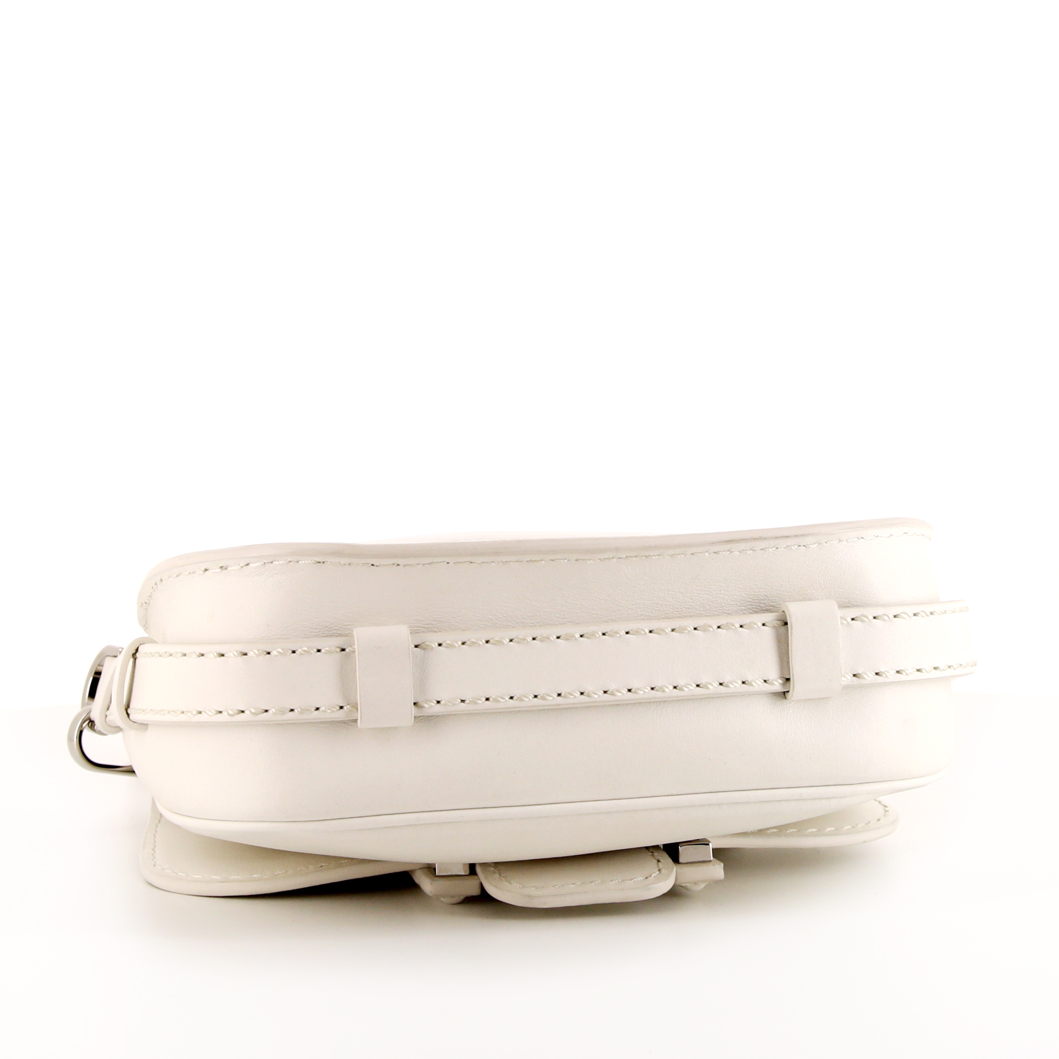 Sac bandoulière Tod's en cuir blanc - Detail D4