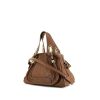 Chloé Paraty handbag in brown grained leather - 00pp thumbnail
