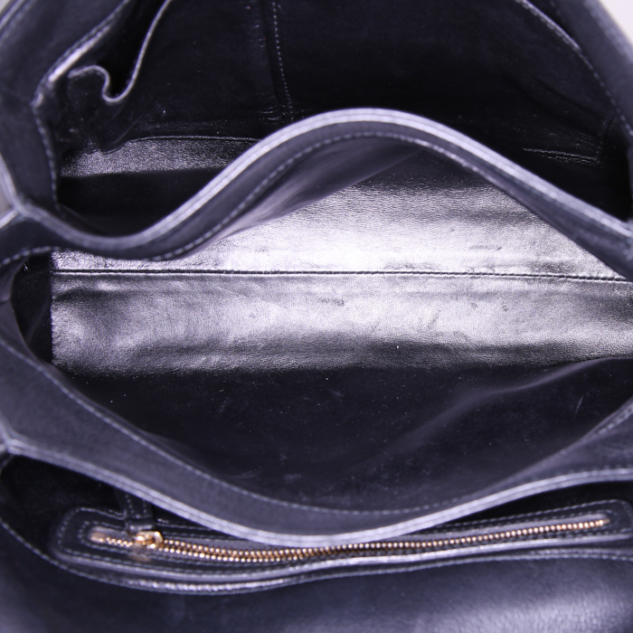 Borsa a spalla Dior Diorling in pelle martellata nera - Detail D2