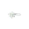 Vintage solitaire ring in white gold and in diamond of 3.21 carats - 00pp thumbnail