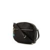 Celine shoulder bag in black quilted leather and black smooth leather - 00pp thumbnail