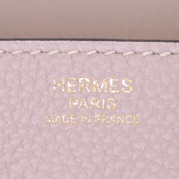 Hermes Birkin 30 cm handbag in tourterelle grey togo leather - Detail D3