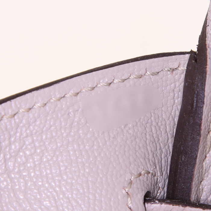 Borsa Hermes Birkin 30 cm in pelle togo grigio tortora - Detail D4