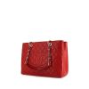 Chanel Grand Shopping shopping bag in red quilted grained leather - 00pp thumbnail
