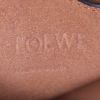 Borsa a secchiello Loewe Bucket in pelle nera e rafia beige - Detail D3 thumbnail