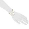 Van Cleef & Arpels Magic Alhambra bracelet in yellow gold,  mother of pearl and onyx - Detail D1 thumbnail