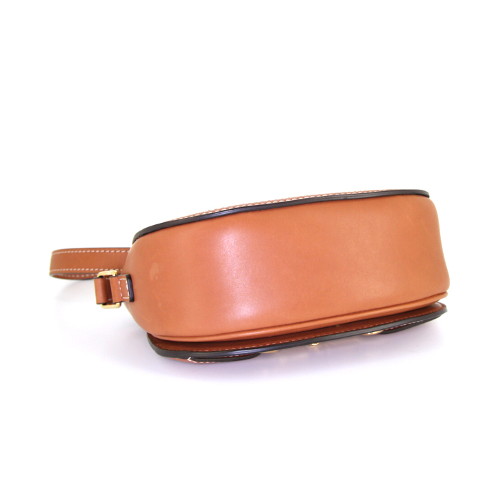 Celine Crécy small model shoulder bag in brown natural leather - Detail D4