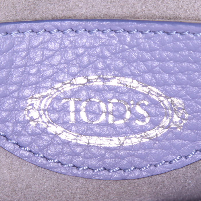 Sac bandoulière Tod's New Joy en cuir violet-lilas - Detail D4