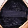 Prada Odette shoulder bag in brown leather saffiano - Detail D3 thumbnail