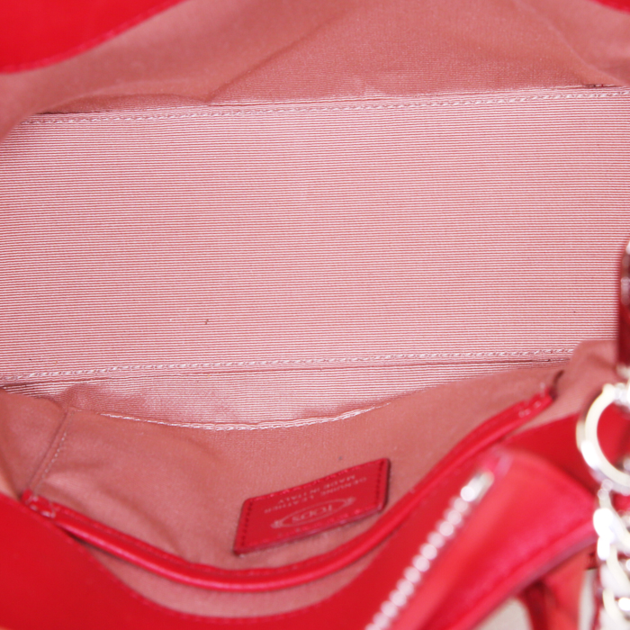 Borsa a tracolla Tod's modello piccolo in pelle rossa - Detail D3