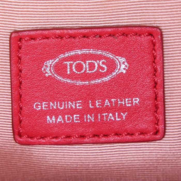 Borsa a tracolla Tod's modello piccolo in pelle rossa - Detail D4