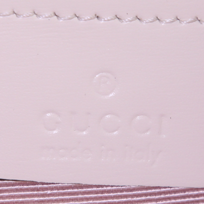 Gucci Double G shoulder bag in white leather - Detail D3