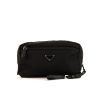 Prada pouch in canvas and black leather - 360 thumbnail