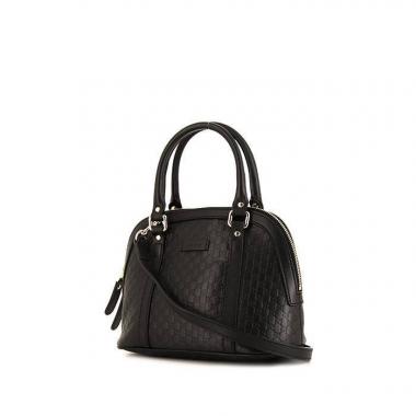 Gucci guccissima alma bag in black (smaller size)