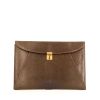 Gucci pouch in brown Pecari leather - 360 thumbnail