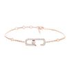 Messika Move Addiction bracelet in pink gold and diamonds - 00pp thumbnail