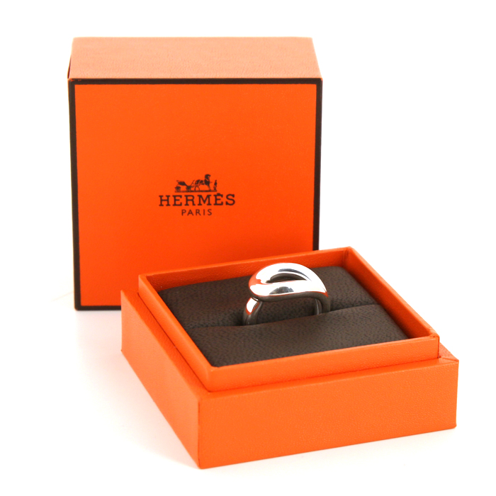 Sortija Hermès Licol en plata - Detail D2