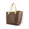 Louis Vuitton Neverfull medium model shopping bag in brown monogram canvas Idylle and natural leather - 00pp thumbnail