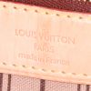 Louis Vuitton Neverfull medium model shopping bag in brown monogram canvas Idylle and natural leather - Detail D3 thumbnail