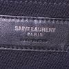 Shopping bag Saint Laurent Rive Gauche in tela nera e pelle nera - Detail D3 thumbnail