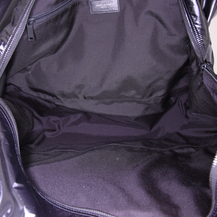 Borsa ventiquattrore Saint Laurent in tela nera - Detail D3