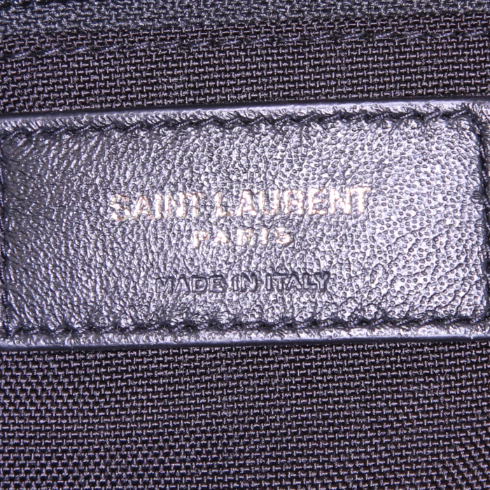 Bolso 24 horas Saint Laurent en lona negra - Detail D4