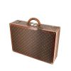Louis Vuitton Bisten 60 rigid suitcase in brown monogram canvas and natural leather - 00pp thumbnail