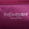Bolso de mano Saint Laurent en lona beige y cuero rosa - Detail D3 thumbnail