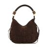 Yves Saint Laurent Mombasa handbag in brown suede - 360 thumbnail