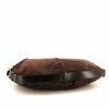Bolso de mano Yves Saint Laurent Mombasa en ante marrón - Detail D4 thumbnail