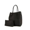 Shopping bag Gucci in tela monogram nera e pelle nera - 00pp thumbnail