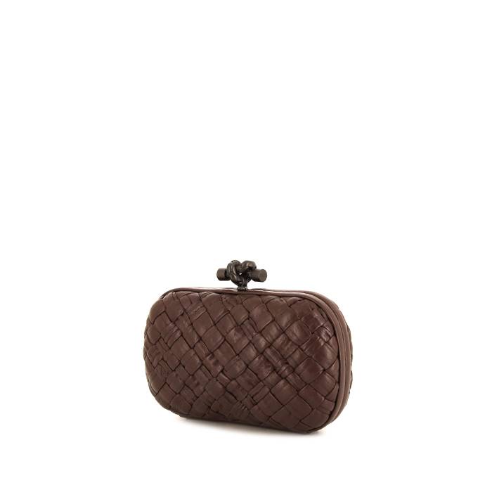 Bottega Veneta Women's Knot Pleated Leather Clutch Bag