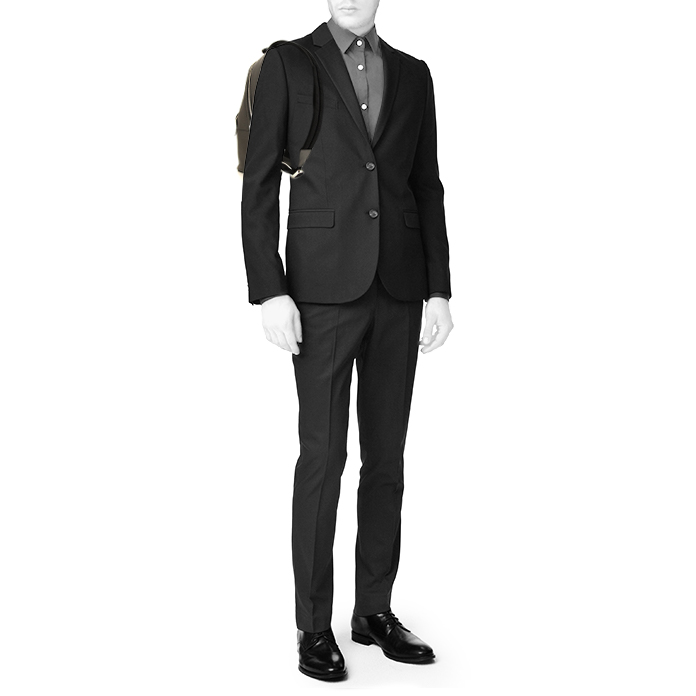 Zaino Louis Vuitton Anton in pelle nera - Detail D1