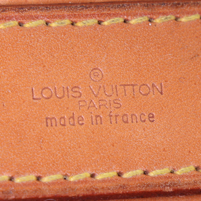 Borsa da viaggio Louis Vuitton Marin - Travel Bag in tela monogram marrone e pelle naturale - Detail D3