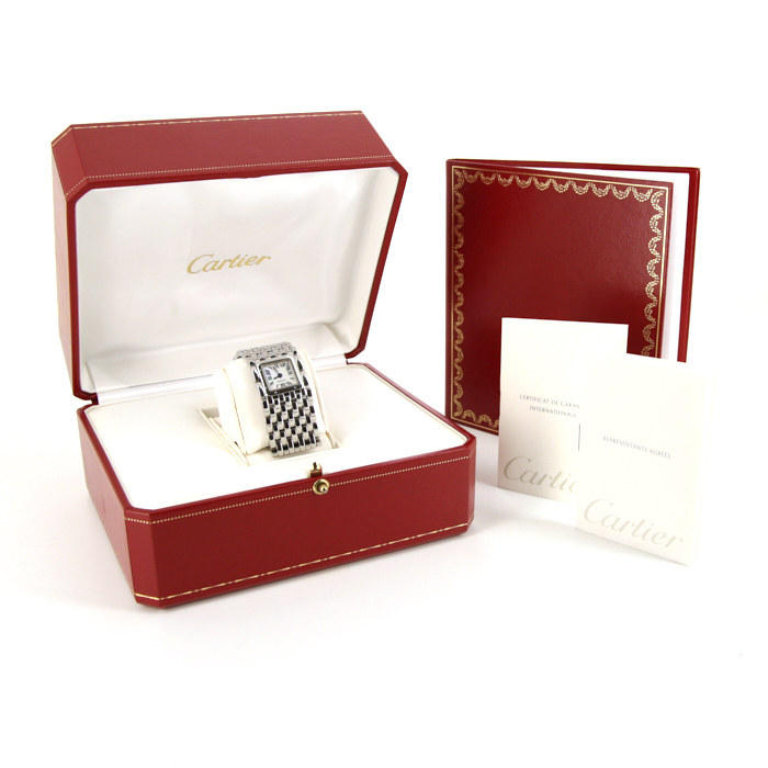 Montre Cartier Panthère ruban en acier Ref :  2420 Vers  1999