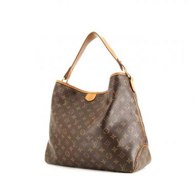 Sac porté épaule Louis Vuitton Graceful en toile monogram marron et cuir naturel