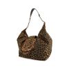 Shopping bag Fendi B.Bag in tela con stampa leopardata e pelle verniciata leopardata - 00pp thumbnail