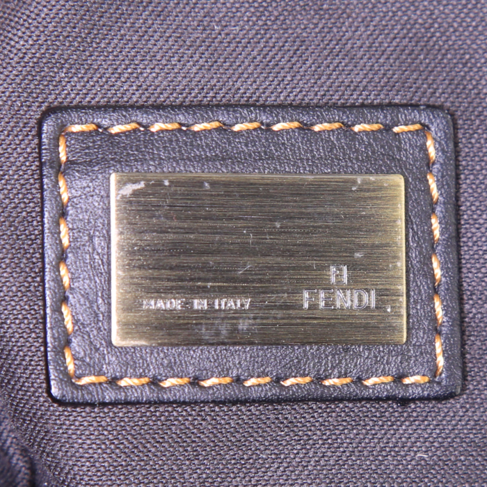 Sac cabas Fendi B.Bag en toile et cuir verni léopard - Detail D3