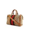 Gucci Boston handbag in grey monogram canvas and brown leather - 00pp thumbnail