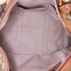 Gucci Boston handbag in grey monogram canvas and brown leather - Detail D3 thumbnail