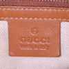 Bolso de mano Gucci Boston en lona Monogram gris y cuero marrón - Detail D4 thumbnail