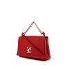 Louis Vuitton Lockme shoulder bag in red grained leather - 00pp thumbnail