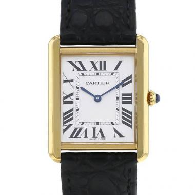 Cartier Tank Solo watch in 18k yellow gold and stainless steel Ref:  3167 Circa  2015